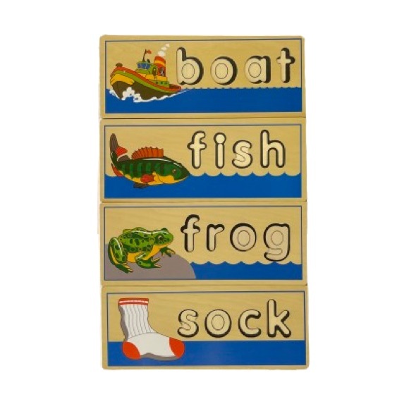 Melissa & Doug - See & Spell Wooden Puzzle Set - 3 & 4 Lettered Words - Picture 8 of 10